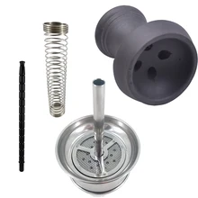 Для кальяна шланг наргиле алюминиевый кальян ручка наргиле шланг пружина уголь для кальяна полка из натуральной глины чаша для кальяна