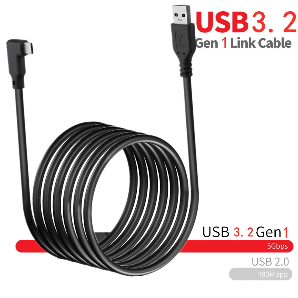 Кабель для передачи данных Oculus Link USB- C Steam VR Quest/2 Type- 3 1 м | Электроника
