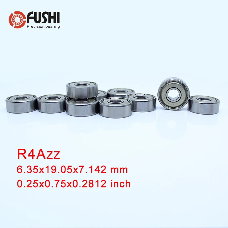 R4AZZ Bearing ABEC-1 10PCS 1/4x3/4x9/32 inch Miniature R4A ZZ Ball Bearings For RC Model Parts 10pcs mr series mr52 mr62 mr63 mr72 mr149zz miniature model bearing metal shielded ball bearings