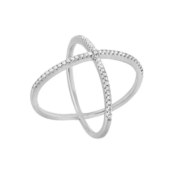 

Кольцо из серебра с фианитами R00564
