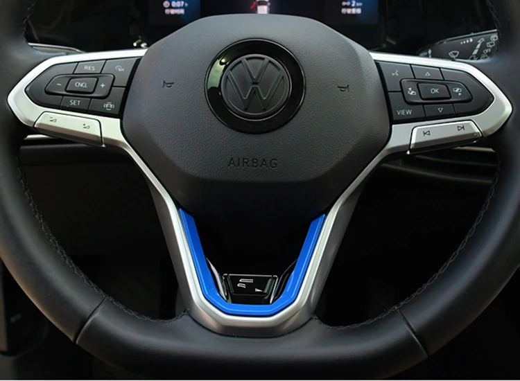 Car Steering Wheel New R Emblem Badge Logo Mark Sticker Trim for VW Golf 8 MK8 Accessories 2020 2021 Car Steering Wheel New R Emblem Badge Logo Mark Sticker Trim for VW Golf 8 MK8 Accessories 2020 2021
