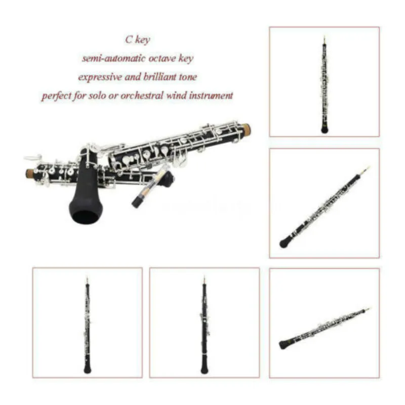 Профессиональный oboe C Ключ Ebonite 3-я Октава левая F резонансная Серебряная клавиша