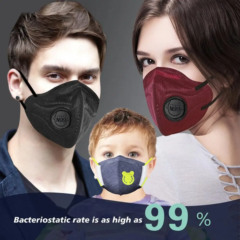 

New 1Pcs N99 Anti-Particulate Matte Mask N99/FFp3 Mask 5-Layer Dust-Proof Student Smog PM2.5 Adult Child Protective Mask