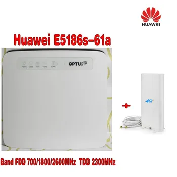 

Unlock and Original 300M Huawei E5186 4G LTE Router Huawei E5186s-61a+External High Gain Antenna