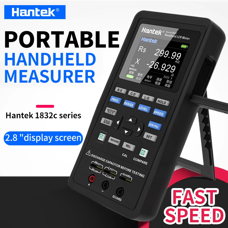 Hantek Digital LCR Meter 1832C 1833C Handheld Portable Inductance