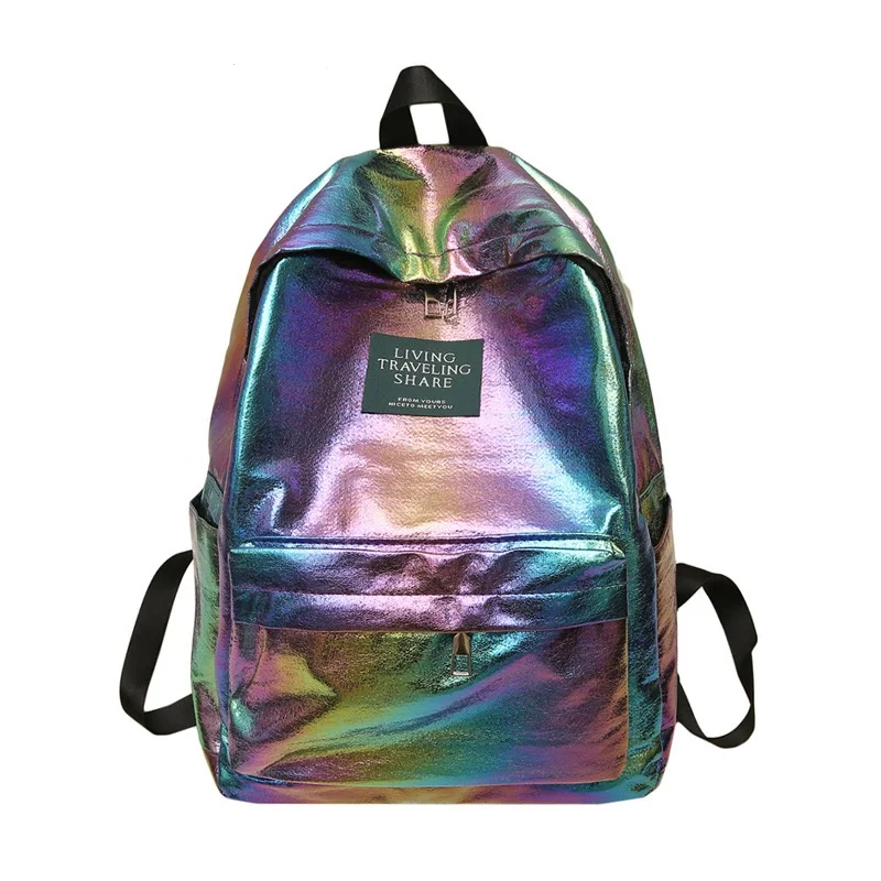 Лазерный женский рюкзак, модные студенческие сумки, новинка, женский рюкзак для путешествий, для девушек, Оксфорд, сумка на плечо, голографический рюкзак - Цвет: A