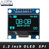 RoHS 1.3 inch OLED module white/blue  SPI/IIC I2C Communicate color 128X64 1.3 inch OLED LCD LED Display Module 1.3