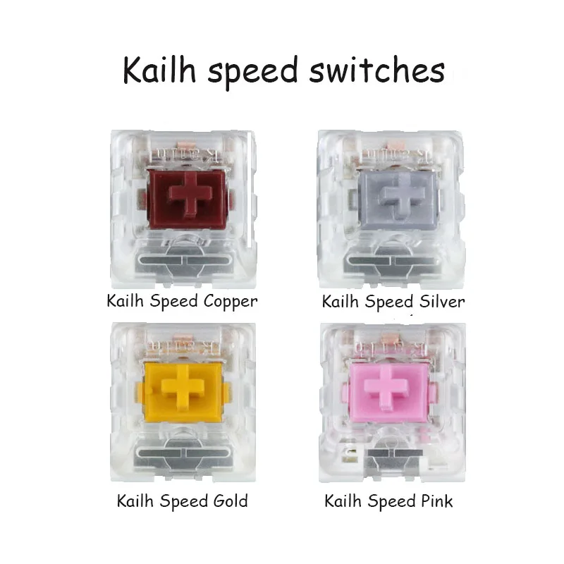 Kailh ความเร็วสวิทช์ Silver Mechanical Switch Linear 3 Pin SMD RGB