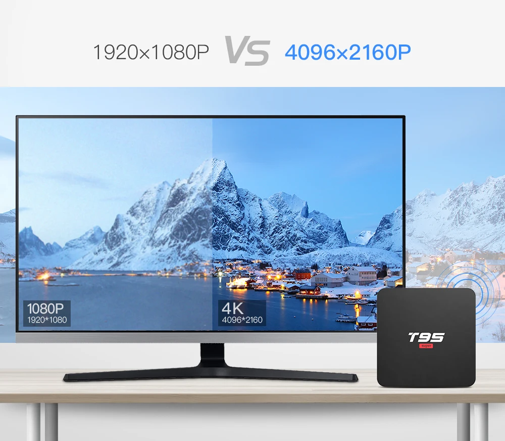 ТВ приставка Android 10 0 T95 Super 2 Гб ОЗУ 16 ПЗУ четырехъядерный Allwinner H3 4K HDR 4G Wi Fi Youtube