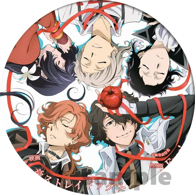 Free Shipping Anime Pin Bungo Stray Dogs Figure Cosplay Badge Backpack Icon Button Cartoon Brooch Accessories Gifts 25