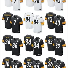 Питтсбург Бен роэтлисбергер Антоний коричневый Трой Polamalu Le'Veon Bell Jerome Bettis Martavis Bryant для молодежных детей Джерси