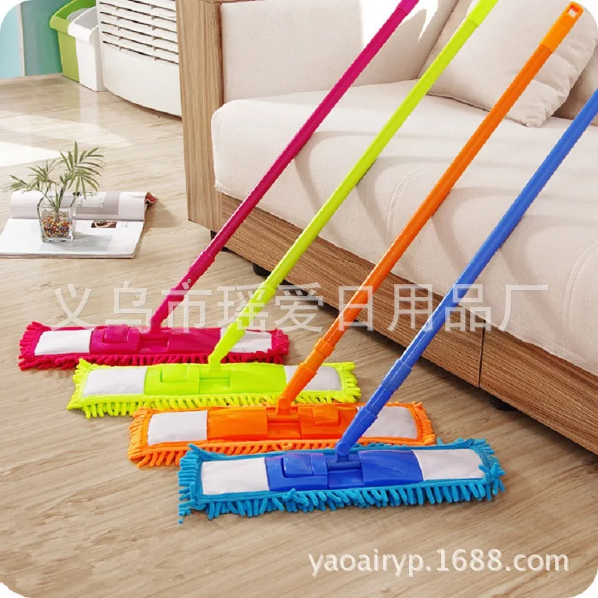 Xuenier Mop Plate Mop Microfiber Chenille 360 Rotary Mop Floor Slippers