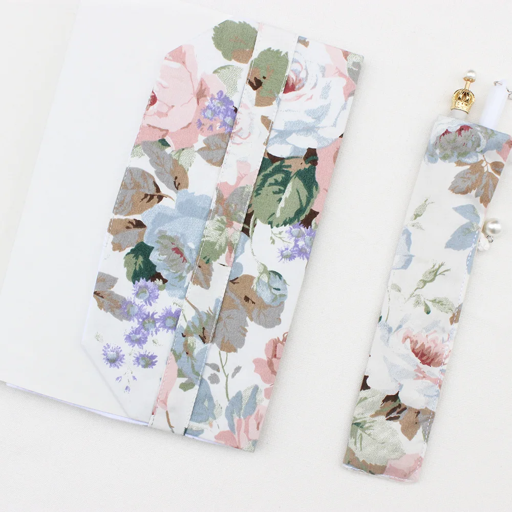 [Qian li] Handmade bu shu tao Laptop Fabric Cover PDA Pens Set for A5A6 Book Wrapping Cover Currently Available