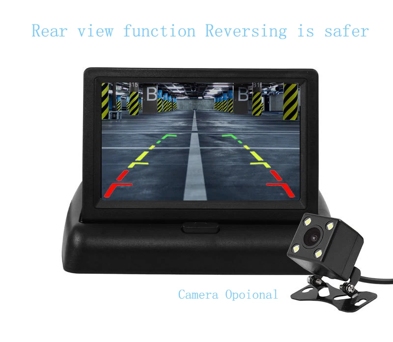 Wireless Car Monitor 4.3 TFT LCD Rear View Camer IR Universal Mirror Parking Assistance for ChevroletCruzeEpicaAveoMalibu (1)