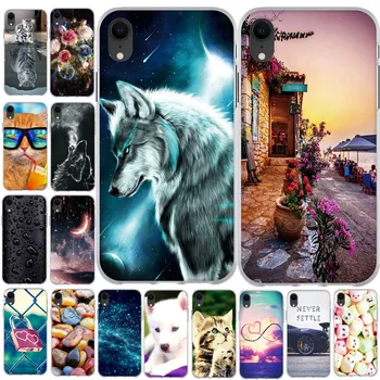 

Back Cover For Apple iPhone XR Case Soft Silicone For iPhone XR Colorful Print For Apple iPhone X R Funda 6.1 inch Cover Case