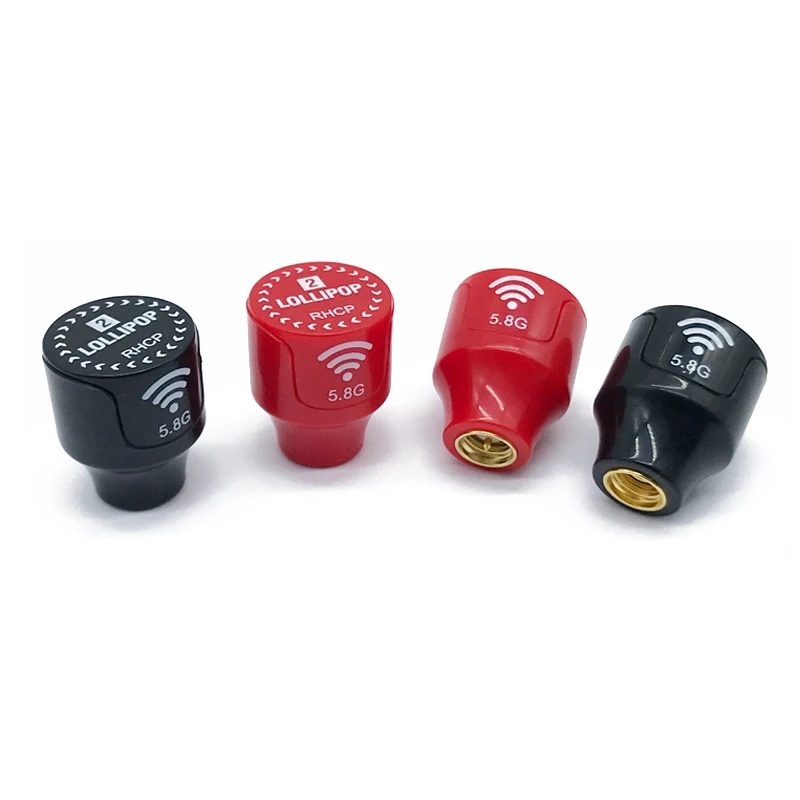 Antenne FPV 5.8G RHCP Court Rouge RP-SMA pour Drone