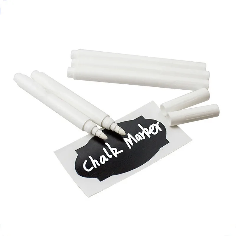 White Liquid Chalk Pen Marker Glass Windows  White Chalk Marker Blackboard  - Chalk - Aliexpress