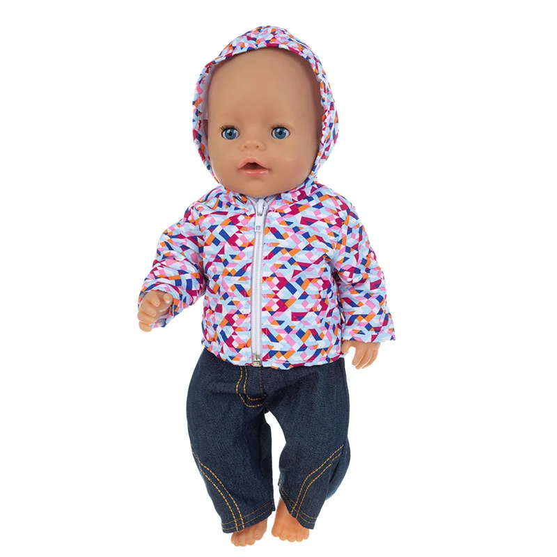 2022 New Down jacket + leggings Doll Clothes Fit For 18inch/43cm born baby Doll clothes reborn Doll Accessories