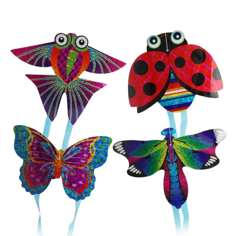 Outdoor Mini-card Ventilation Kite Insect Butterfly Plane Child Easy To Fly Teaching Kite