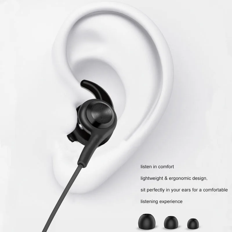FOOVDO Wireless Headphones Bluetooth V5 0 Waterproof Bluetooth Neckband Magnetic Connection Sports Earbuds Sport Built in Mic
