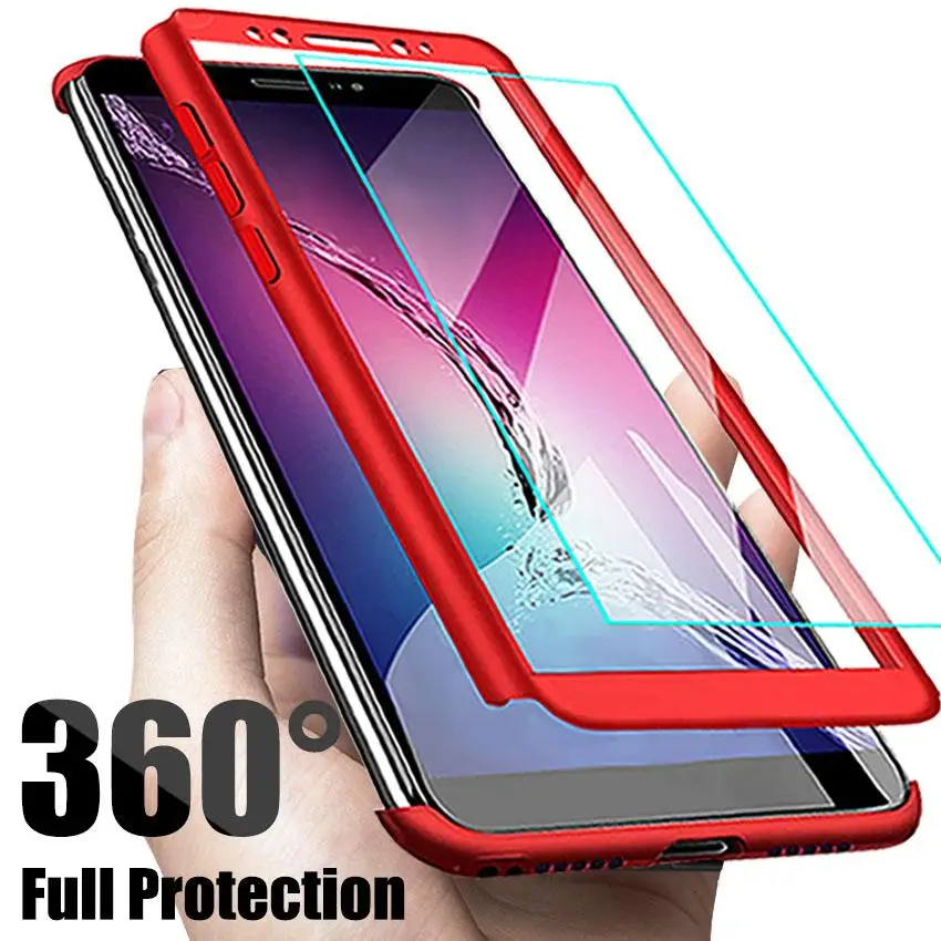 

360 Full Cover Phone Case For Xiaomi Mi A2 A3 Lite 9T 9 SE CC9 E Redmi 5plus K20 Note 5 6 7 Pro Ultra Slim Cover Case With Glass