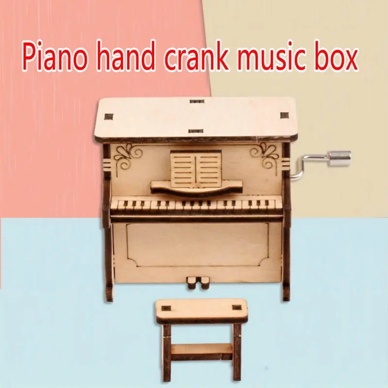 Музыкальная шкатулка для фортепиано набор сборки рукоделия украшение стола