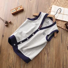 Жилет для мальчиков Jdk19 лет; сезон весна; стиль; детская одежда; вязаный жилет для больших мальчиков; Jdk19