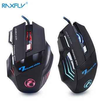 

Ergonomic Wired Gaming Mouse 5500 DPI 7 Button X7 LED USB Optical Computer Mouse Gamer Mice For PC Laptop Notebook Game LOL CS