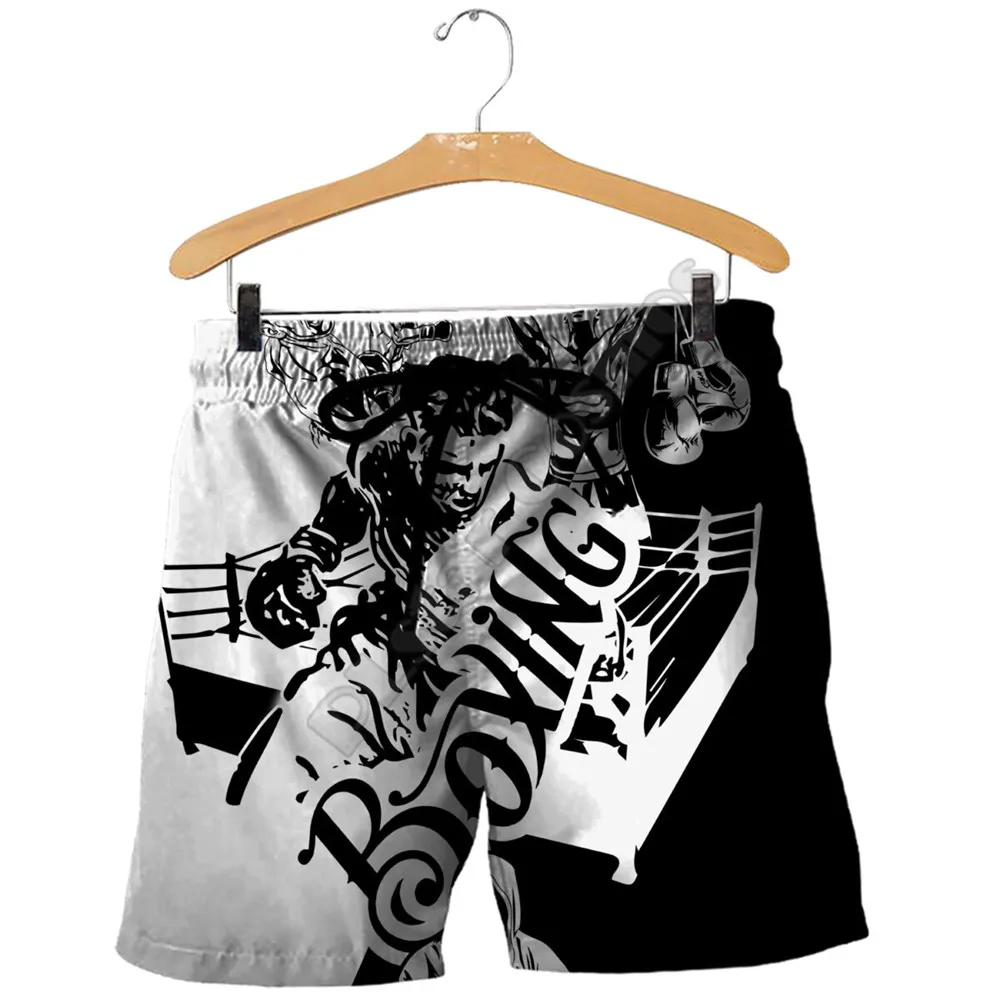 PLstar Cosmos New summer Fashion Shorts Nice Boxing Art 3D Printed men for women streetwear Casual Cool Shorts