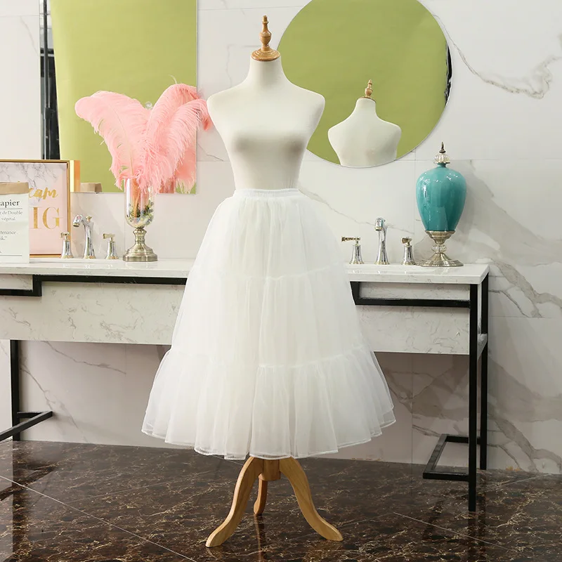 Tea Length Swing Vintage Prom Silps Crinoline Petticoat Swing Skirt TUTU 50s 