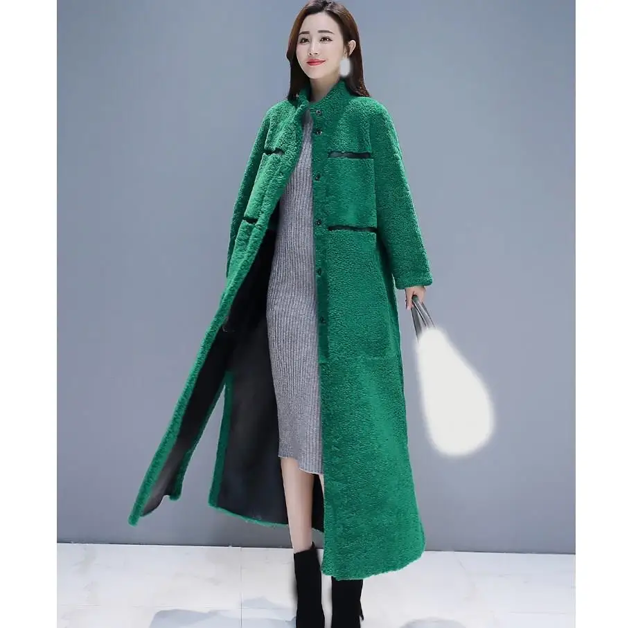 

2019 Winter Women Fur Coat Warm Thicken Faux Fur Coats Female Long Plus Size Overcoat