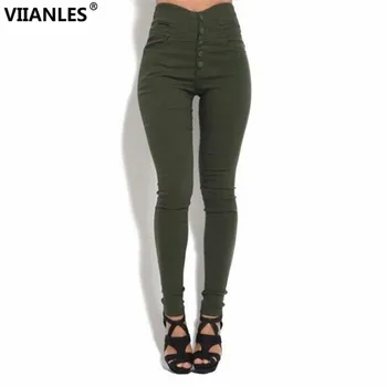 

Pencil Pants For Women Women Stretch Leggings Casual Trousers Fashion Skinny Slim Jeggings High Elastic Denim Legging