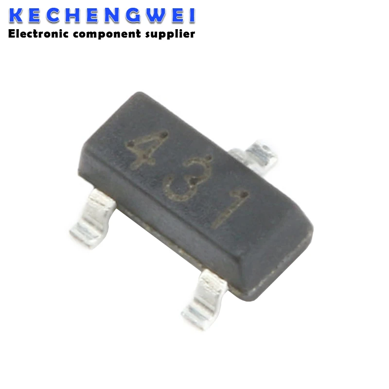 Новый и оригинальный чипсет IC 50 шт. TL431 431 CJ431 SOT-23 TL431A SOT23 SOT SMD | Электронные