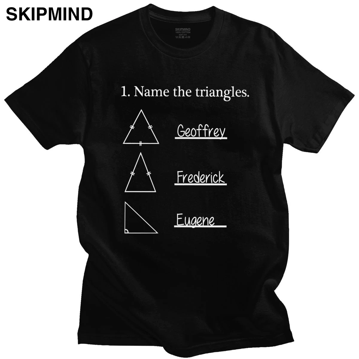 Забавные Name The Triangles футболка для Для мужчин Юмор Математика с надписью I Love