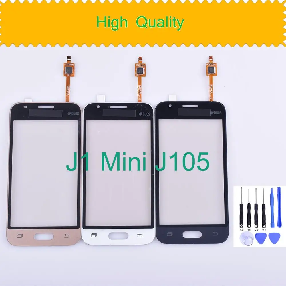 J105 сенсорный экран для samsung Galaxy J1 Mini J105 SM-J105Y J105H J105M/DS сенсорный экран дигитайзер Стекло Объектив Передняя панель