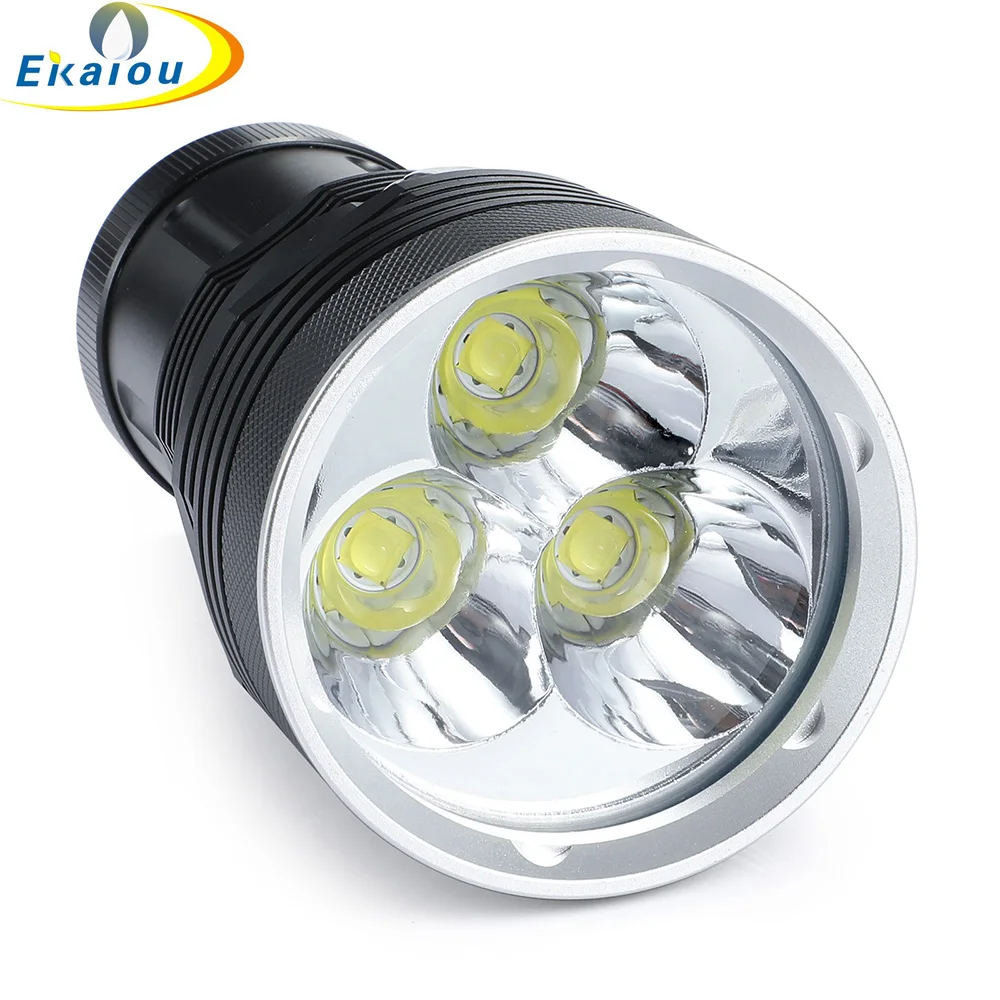 New Professional Diving Flashlight 3xXHP70.2 LED Waterproof Underwater 200M Depth Scuba Torch Outdoor Light for 4x18650 Battery