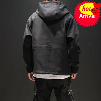 

Workwear jacket 2020 men's pilot hooded jacket large size baseball uniform tide card loose