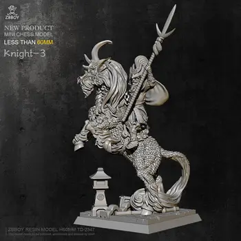 

60mm Resin Figure Model Kit Kylin Beast Warrior self-assembled Model E2K2
