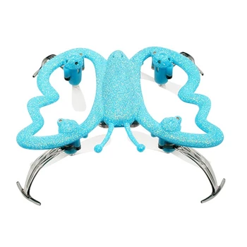 

Butterfly Drone for Kids - Hand Controlled Mini Indoor Drone, LED Flying Toy with Palm Sensor Remote Control (Blue)