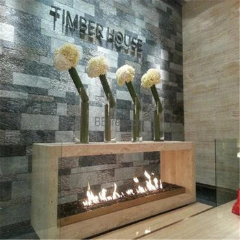 

Hot sale 48 inch L remote control intelligent electric ethanol fireplace bio caminetto