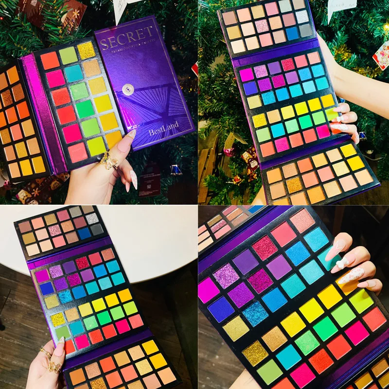 Ucanbe 48 Color Exotic Flavors Eyeshadow Palette Pressed Glitter Shimmer  Matte Eye Shadow Neon Metallic Makeup Cosmetics - Eye Shadow - AliExpress