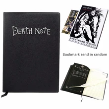 A5 Anime Theme Notebook Set Death Note Pad Cartoon Note Book Writing Paper Planner Feather Pen Bookmark Gift School Supplies