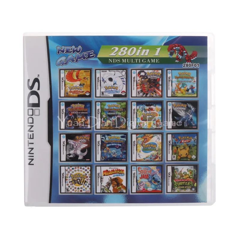 280 В 1 F01 подборка видео фотосессия для Nintendo DS 3DS 2DS Super Combo Multi Cart|Запасные части| |