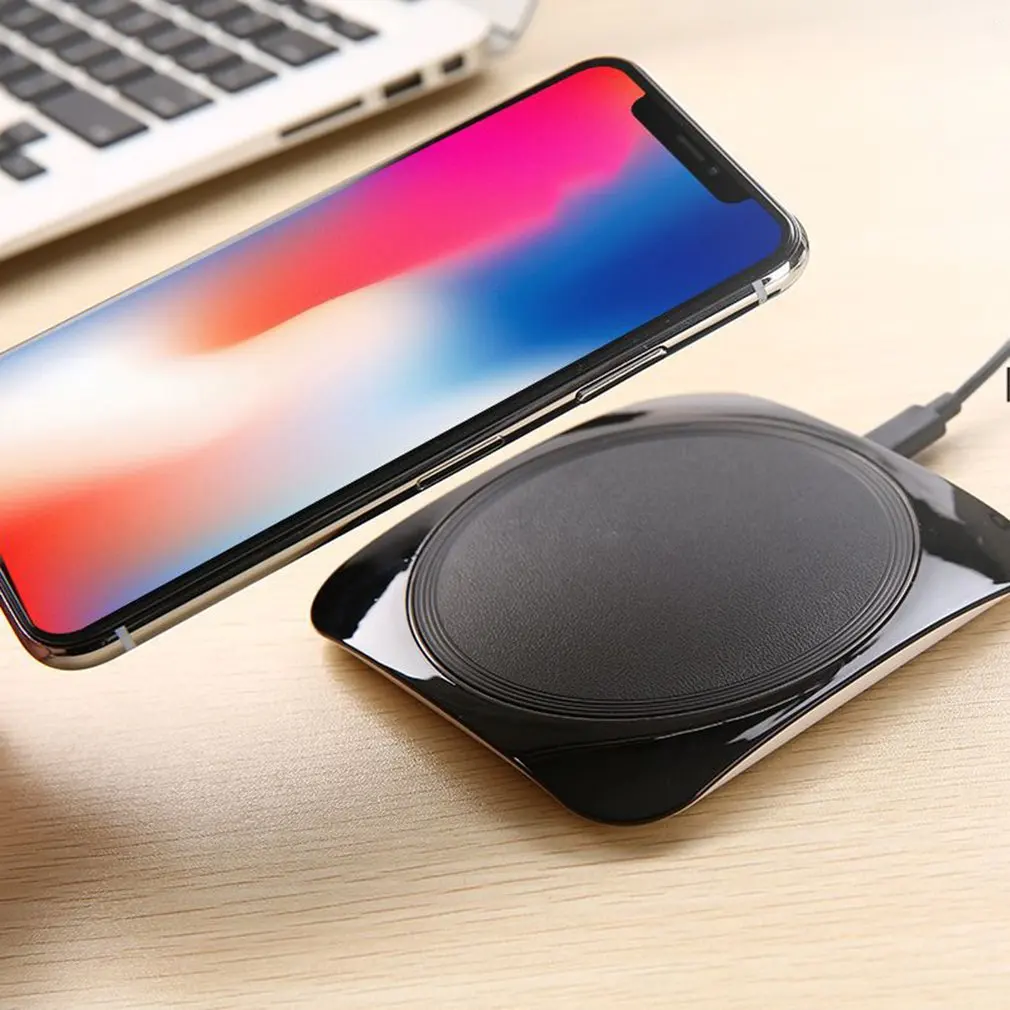 10W High Power Square Wireless Mobile Phone Charger Aluminum Mobile Phone Wireless Fast Charger Fashion For Iphone&Android