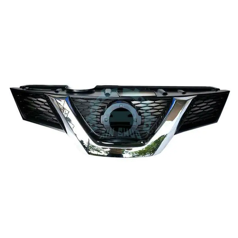 ABS+ Хром Передняя сетка решетка отверстие для камеры Отсутствует ремонт для Nissan X-Trail 14-16