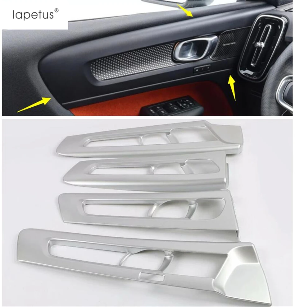 Аксессуары Lapetus, подходят для VOLVO XC40- ABS, внутренняя дверная ручка, ручка для ручного зажима, Формовочная крышка, комплект, отделка