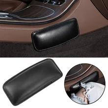 Кожаный наколенник сторонник Авто двери мягкая подушка внутренний автомобиль аксессуары для интерьера черный хлопок пена сиденье