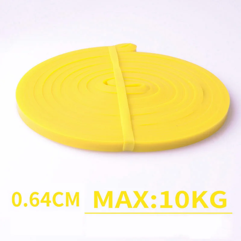 Yellow 5-15lb Эластичные резинки для фитнеса, тренажеры, тренировки, упражнения, латексный экспандер для тренировок, йоги, кроссфита, фитнес-лента, резинка - Цвет: Yellow 5-15lb
