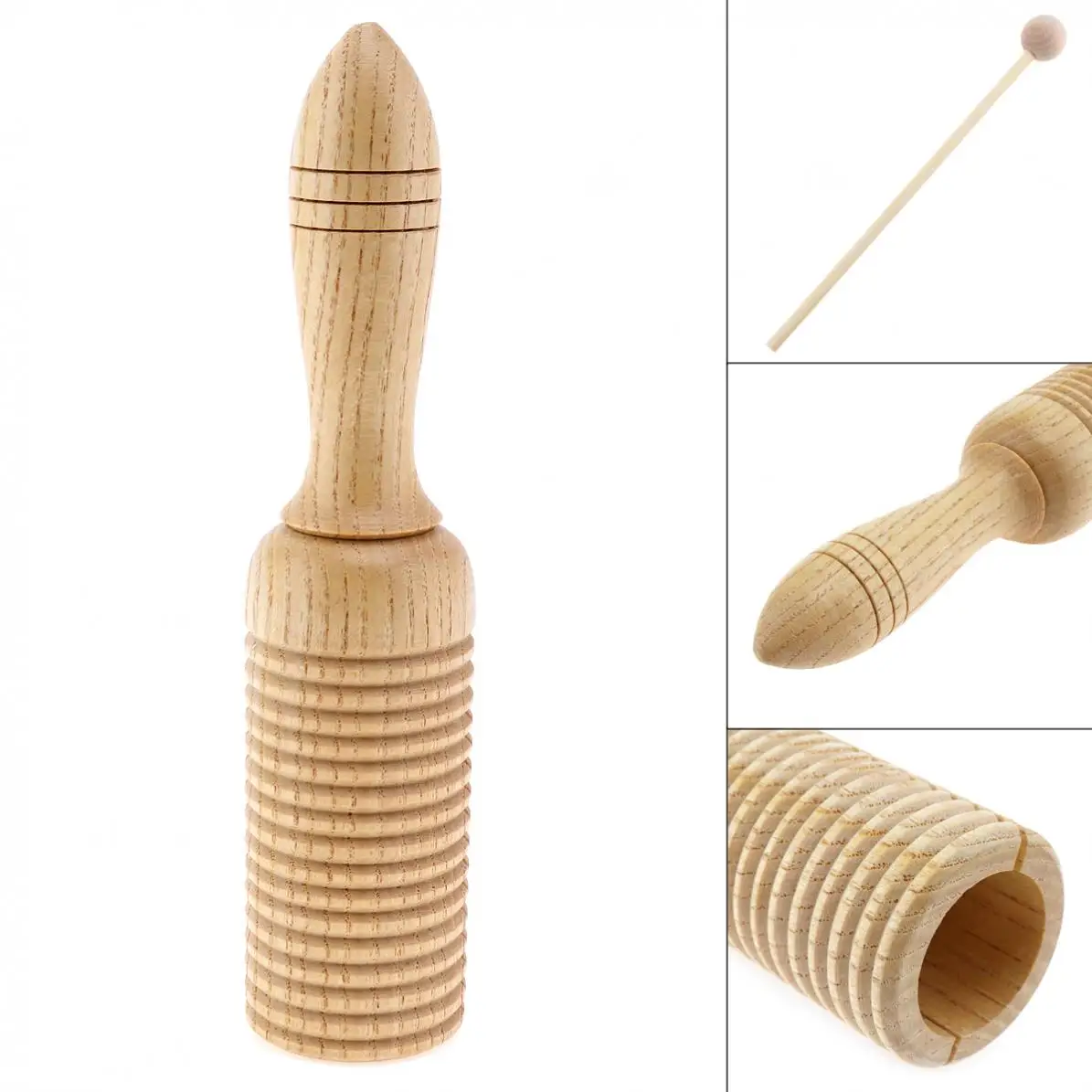 Eco-Friendly Sound Tube Wooden Crow Kid Children Gift Pine Wood Sounder Musical Percussion Education Instrument