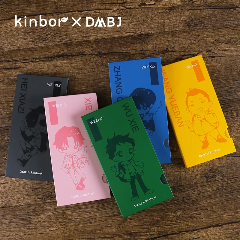 

Kinbor X DMBJ Weekly Planner Notebook Cartoon Kawaii 2022 Portable Small Notepad Handcover Daily Plan Efficient Record Book Gift